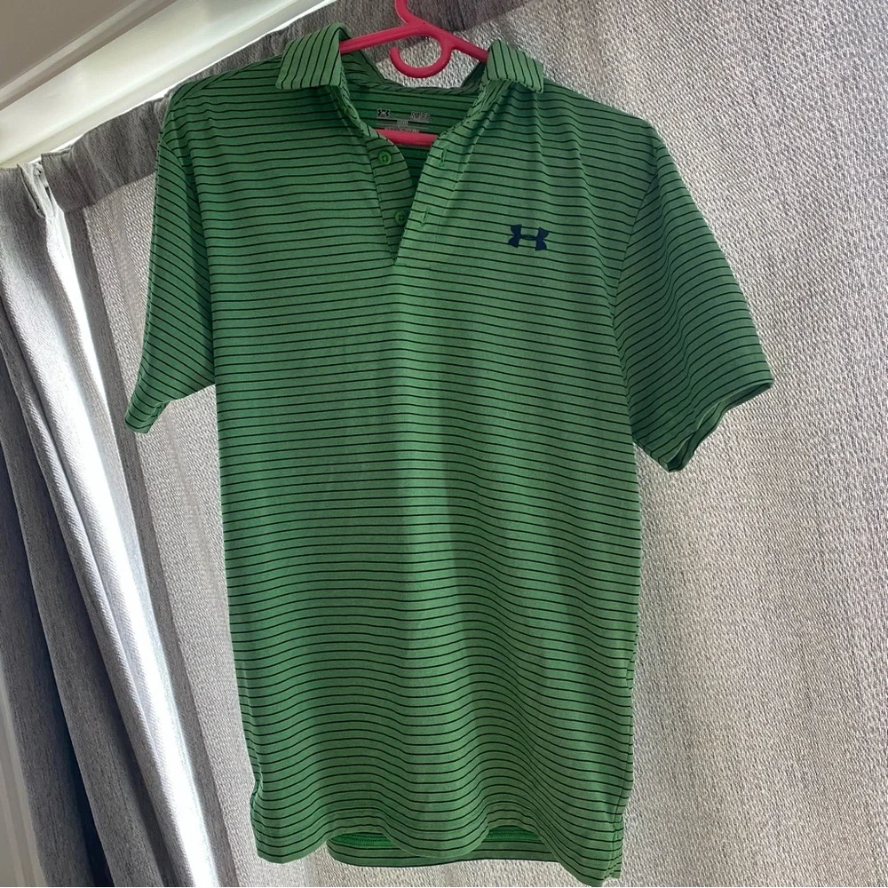 Under Armour Men’s HeatGear Loose Striped Golf Polo Shirt -set of 2! Size:Small - Picture 2 of 6